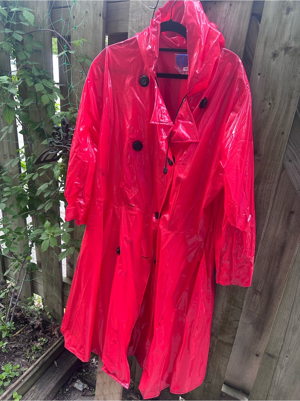 Women's Vinyl Rain Trench Coat 4XL Elements Rainwear - Picture 1 of 4